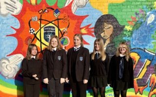 Students stood outside The Forest Academy