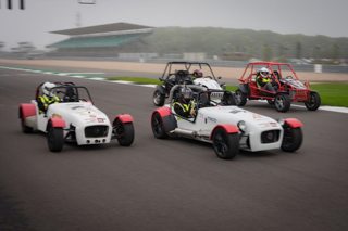 Speed of Sight cars on the track at Silverstone.