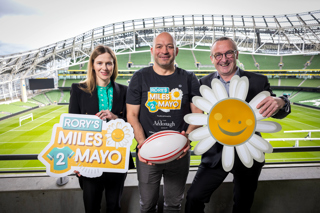 Miles 2 Mayo Launch Rory Best With Arachas Dearbhail Brady Chief Of Staff And David Jermyn Director