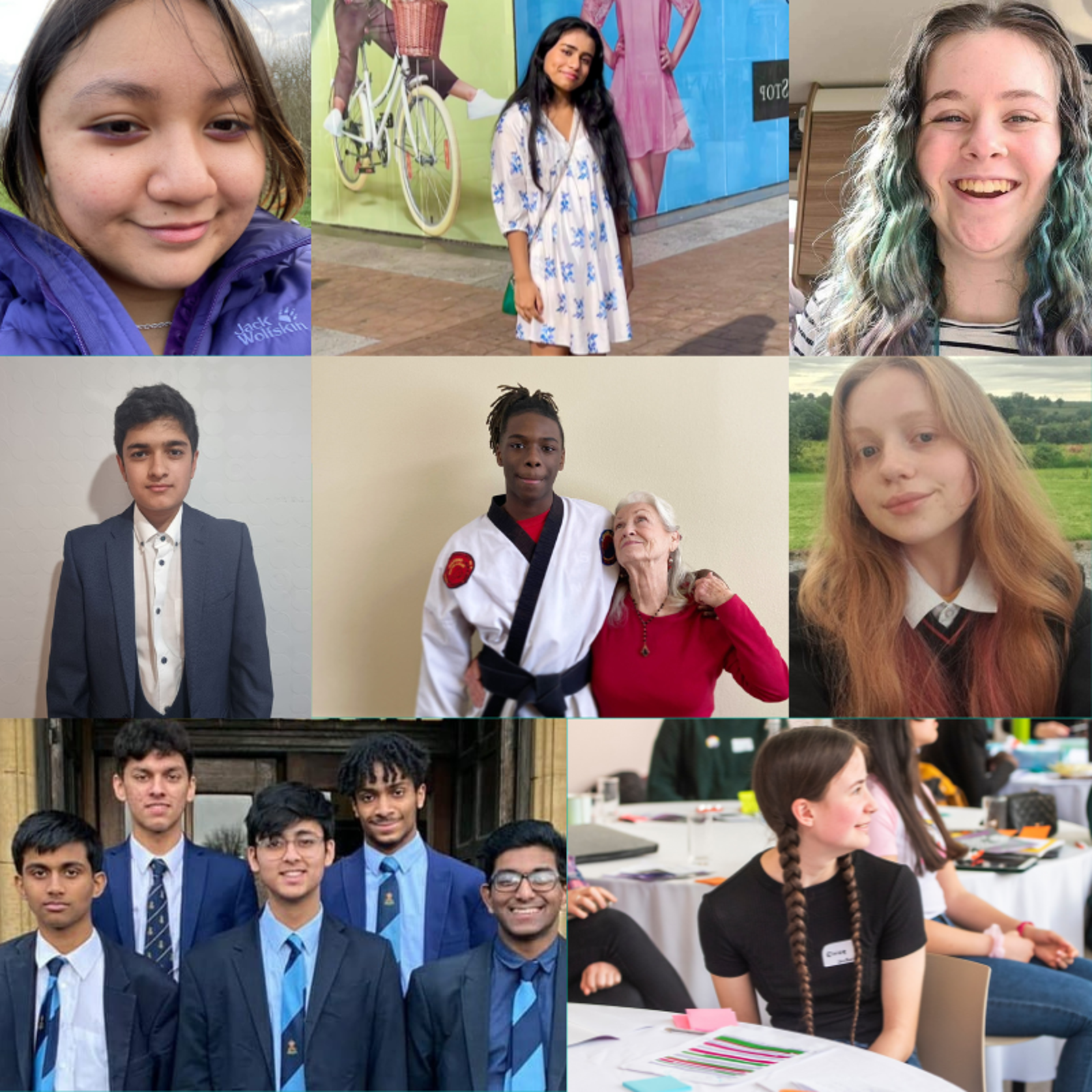 Bright Future Prize 2022 Finalists - Ella, Akanksha, Kaydi, Muhammad, Jeffrey, Sara, Sci Squad and Eloise